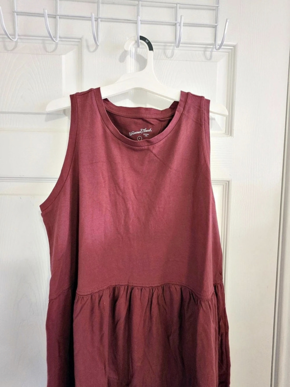 Universal Threads Tiered Sleeveless Maxi Dress in Pink Size Large